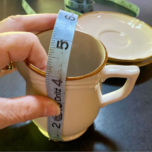 🔥Design Two Stoneware Saucers (2) with Sugar & Cream Set - Japan🔥 - Picture 8 of 11